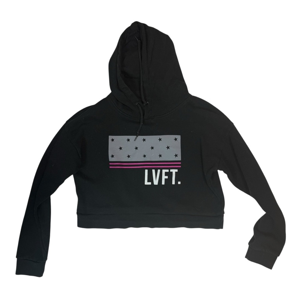LiveFit Block Stars Crop Hoodie size M
